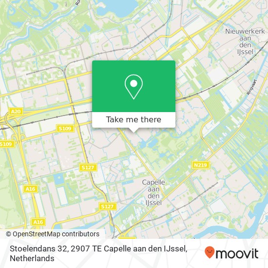 Stoelendans 32, 2907 TE Capelle aan den IJssel kaart