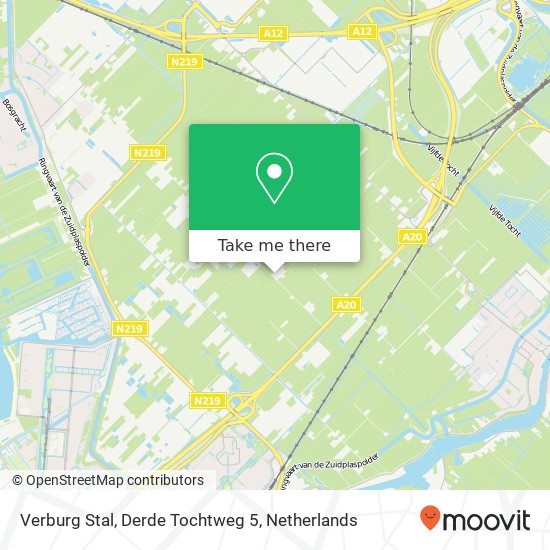 Verburg Stal, Derde Tochtweg 5 kaart