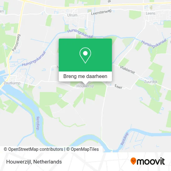 Houwerzijl kaart