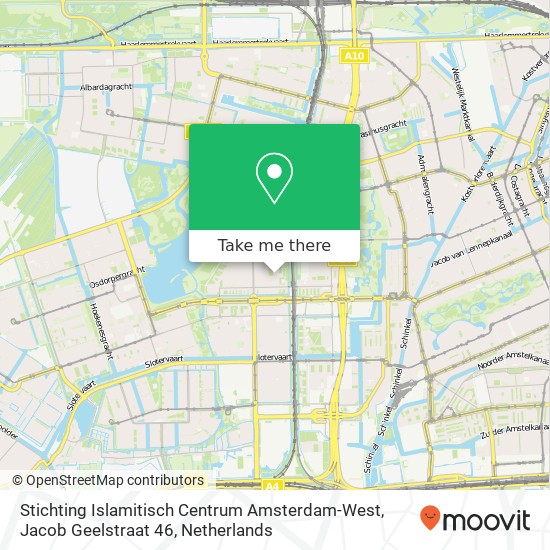 Stichting Islamitisch Centrum Amsterdam-West, Jacob Geelstraat 46 kaart