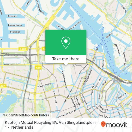 Kapteijn Metaal Recycling BV, Van Slingelandtplein 17 kaart