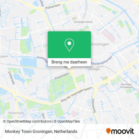 Monkey Town Groningen kaart