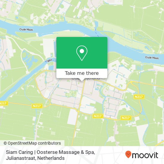 Siam Caring | Oosterse Massage & Spa, Julianastraat kaart