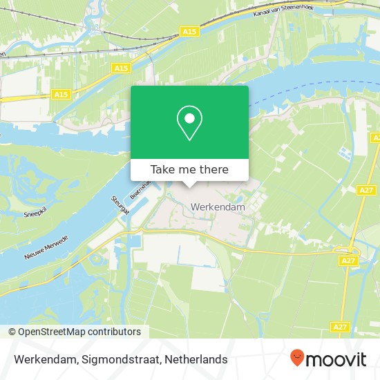 Werkendam, Sigmondstraat kaart