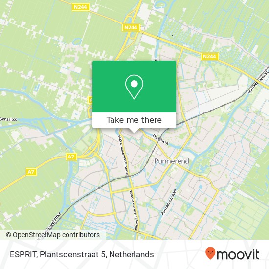 ESPRIT, Plantsoenstraat 5 kaart