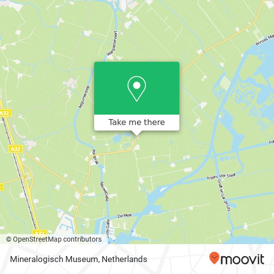 Mineralogisch Museum kaart