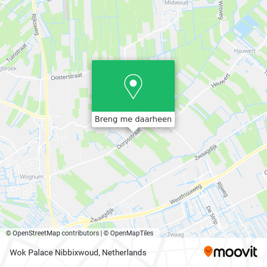 Wok Palace Nibbixwoud kaart