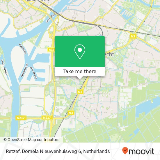 Retzef, Domela Nieuwenhuisweg 6 kaart