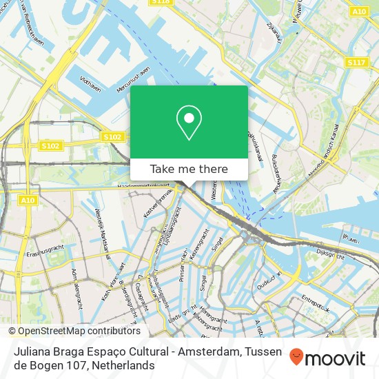 Juliana Braga Espaço Cultural - Amsterdam, Tussen de Bogen 107 kaart