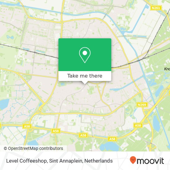 Level Coffeeshop, Sint Annaplein kaart