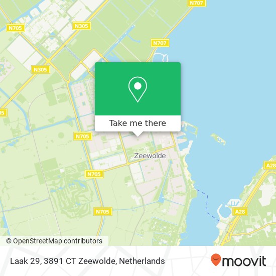 Laak 29, 3891 CT Zeewolde kaart