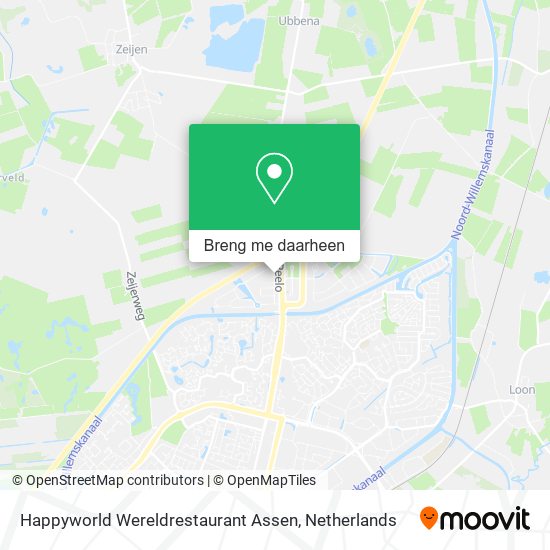 Happyworld Wereldrestaurant Assen kaart