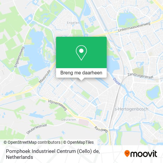Pomphoek Industrieel Centrum (Cello) de kaart