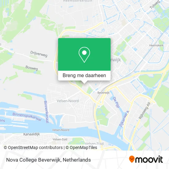 Nova College Beverwijk kaart