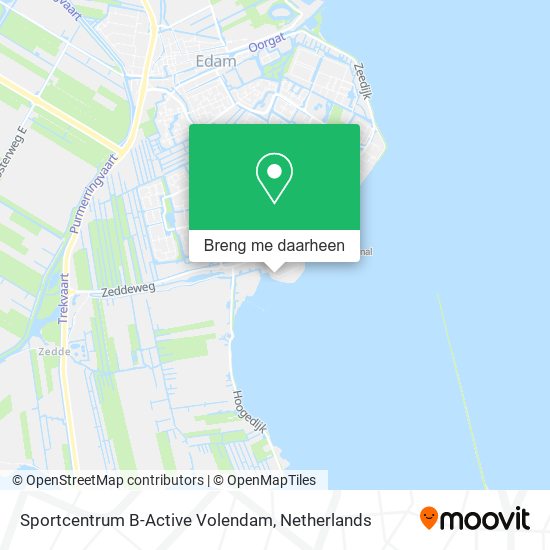 Sportcentrum B-Active Volendam kaart