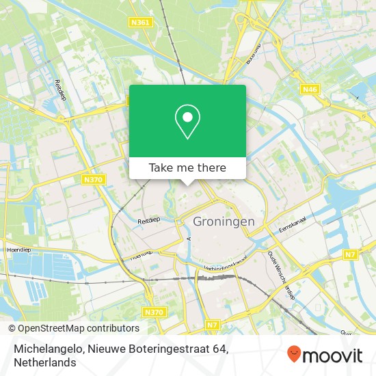 Michelangelo, Nieuwe Boteringestraat 64 kaart