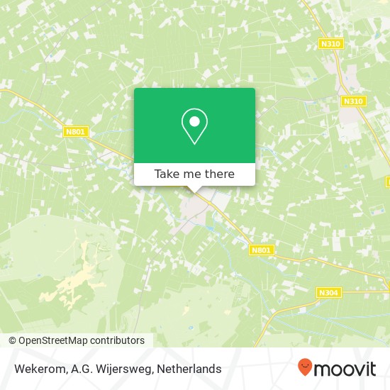 Wekerom, A.G. Wijersweg kaart