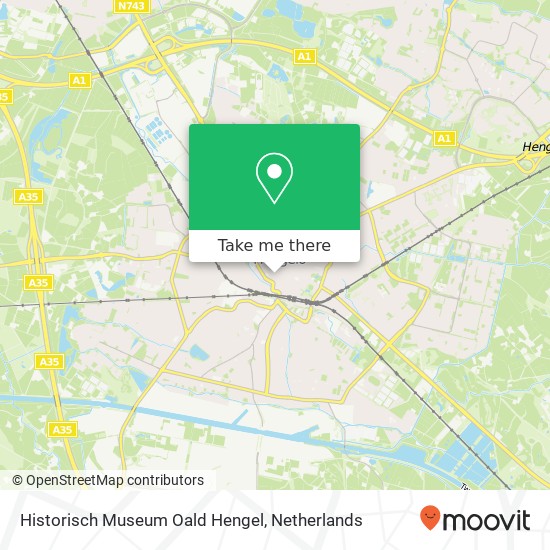 Historisch Museum Oald Hengel kaart