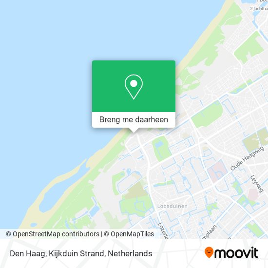 Den Haag, Kijkduin Strand kaart