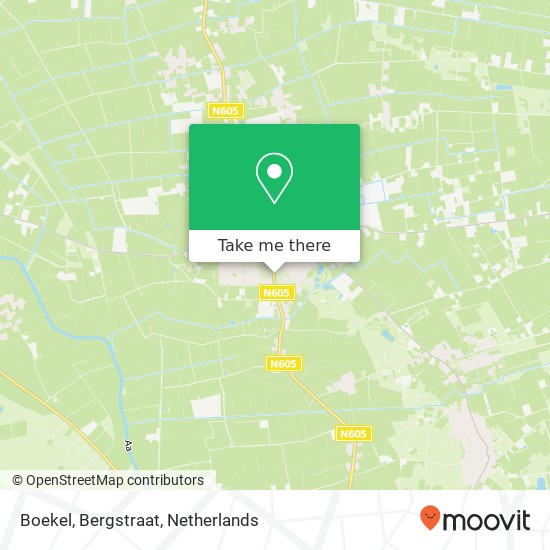 Boekel, Bergstraat kaart