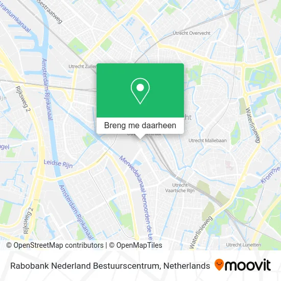 Rabobank Nederland Bestuurscentrum kaart