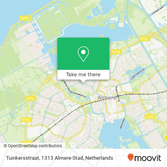 Tuinkersstraat, 1313 Almere-Stad kaart