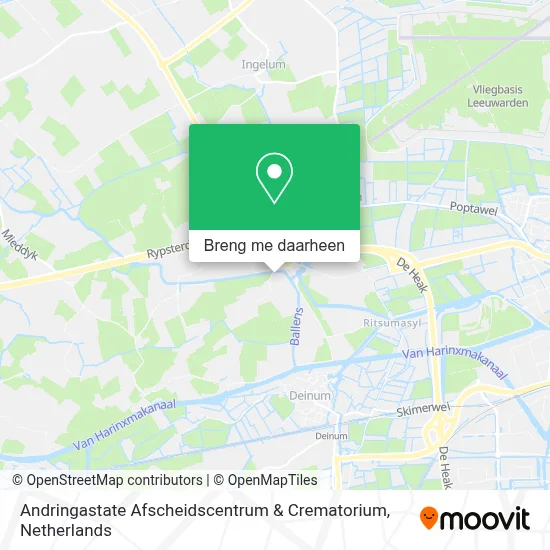 Andringastate Afscheidscentrum & Crematorium kaart