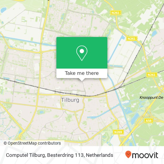 Computel Tilburg, Besterdring 113 kaart