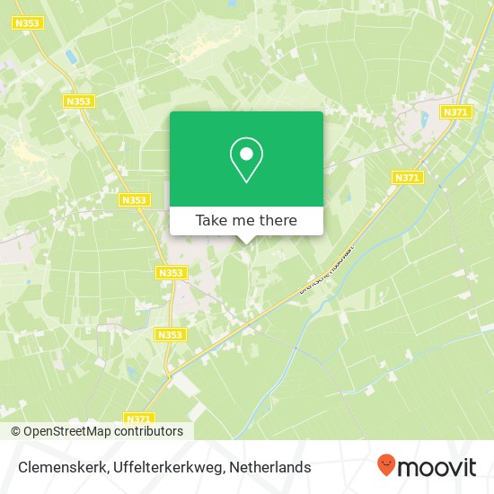 Clemenskerk, Uffelterkerkweg kaart