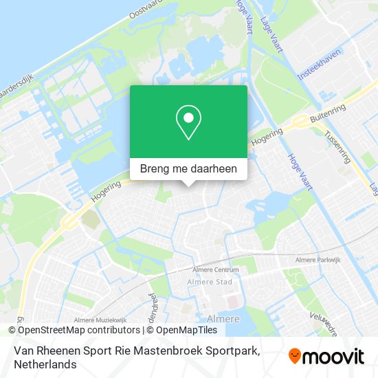 Van Rheenen Sport Rie Mastenbroek Sportpark kaart