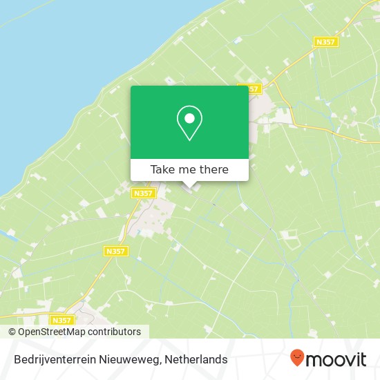 Bedrijventerrein Nieuweweg kaart