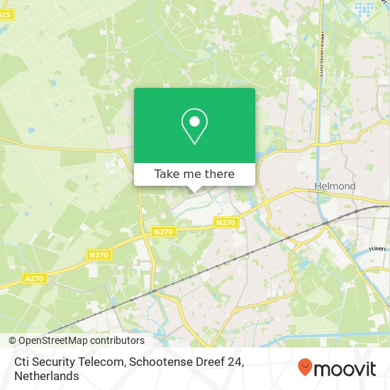 Cti Security Telecom, Schootense Dreef 24 kaart