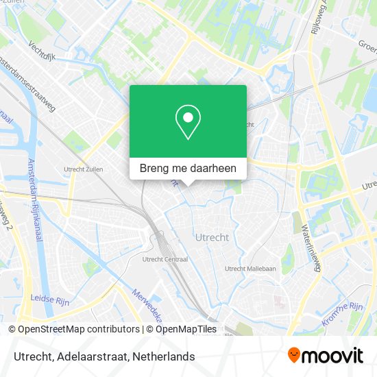 Utrecht, Adelaarstraat kaart