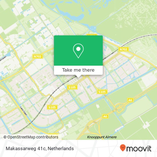 Makassarweg 41c, 1335 HW Almere-Buiten kaart