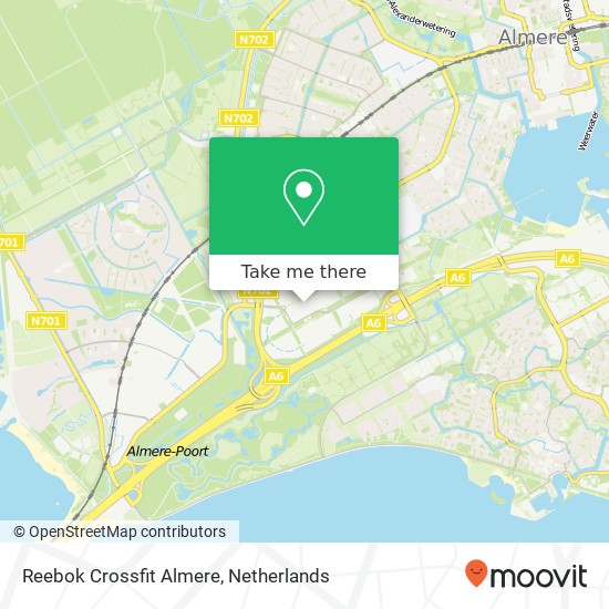 Reebok Crossfit Almere, Televisieweg kaart