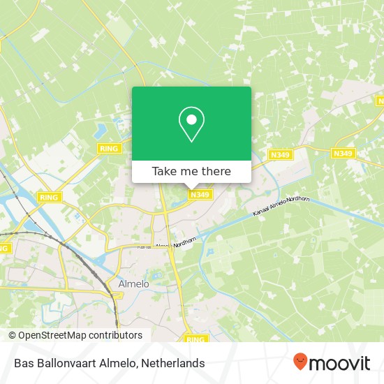 Bas Ballonvaart Almelo, Buitenhof kaart
