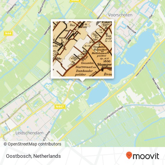 Oostbosch kaart