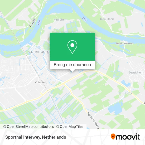 Sporthal Interwey kaart