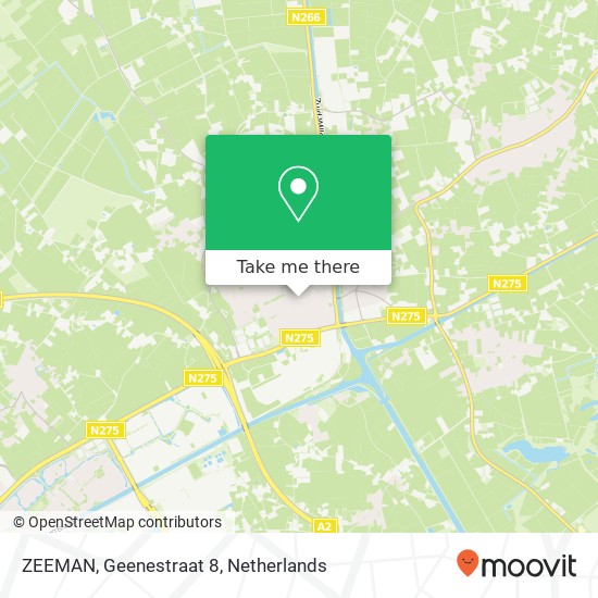 ZEEMAN, Geenestraat 8 kaart