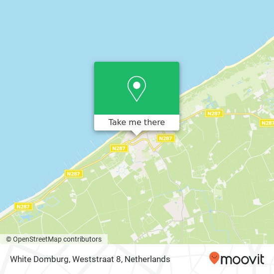 White Domburg, Weststraat 8 kaart