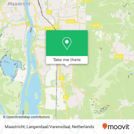 Maastricht, Langendaal / Varensdaal kaart