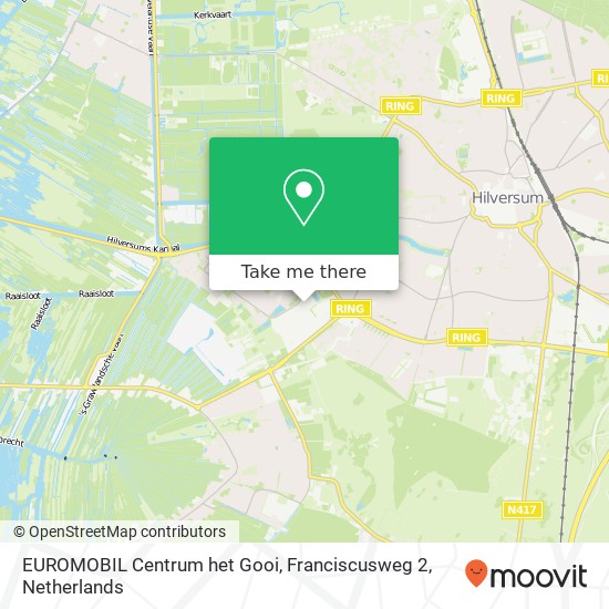 EUROMOBIL Centrum het Gooi, Franciscusweg 2 kaart