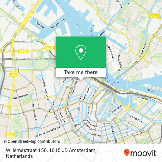 Willemsstraat 150, 1015 JD Amsterdam kaart