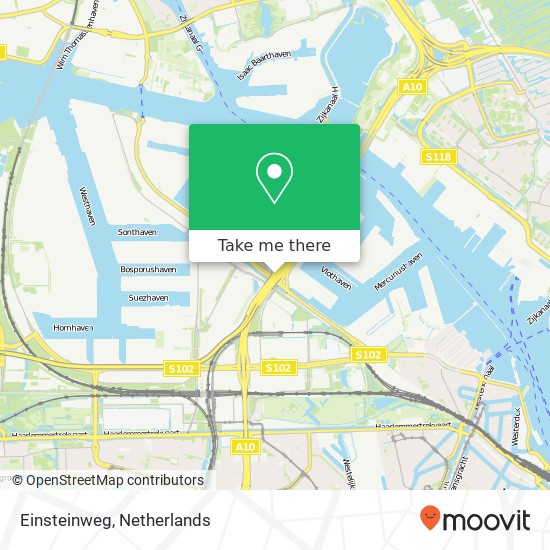 Einsteinweg, 1014 Amsterdam kaart