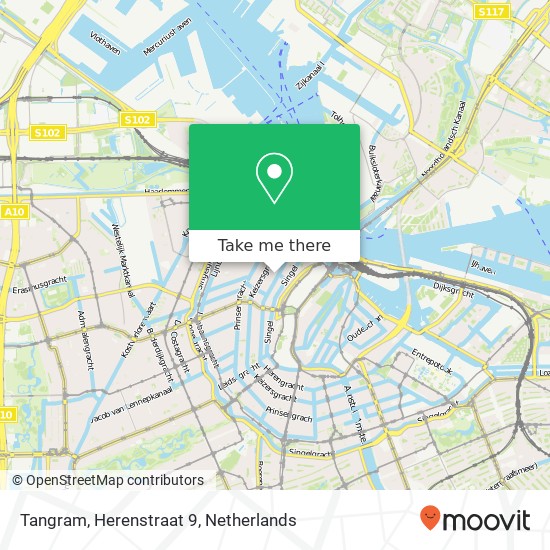 Tangram, Herenstraat 9 kaart