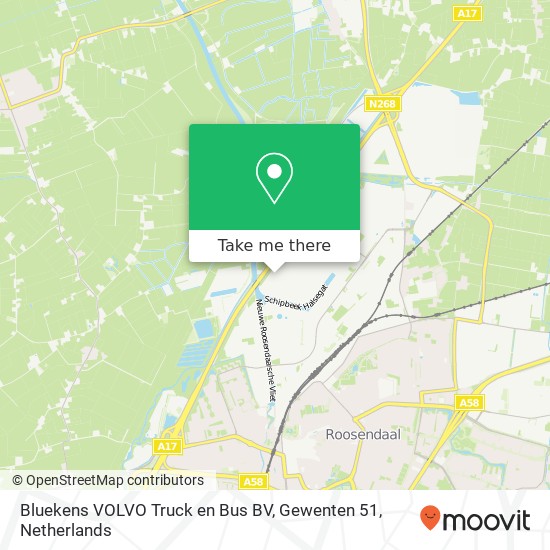 Bluekens VOLVO Truck en Bus BV, Gewenten 51 kaart