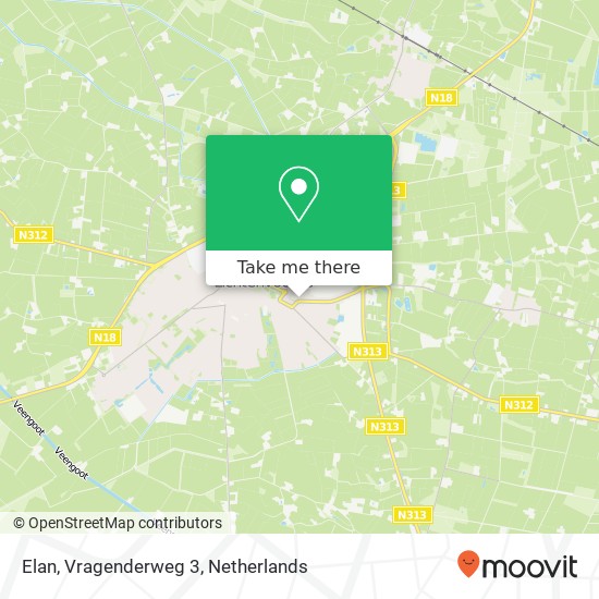 Elan, Vragenderweg 3 kaart