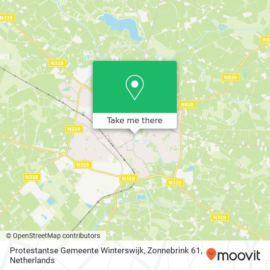 Protestantse Gemeente Winterswijk, Zonnebrink 61 kaart