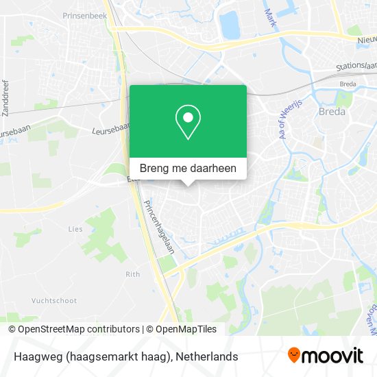 Haagweg (haagsemarkt haag) kaart
