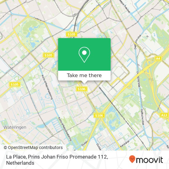 La Place, Prins Johan Friso Promenade 112 kaart